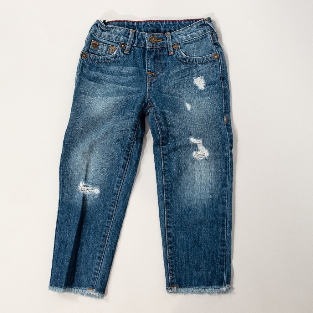Girls Sz 6 True Religion Cropped Jeans